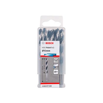 Brocas para metal PointTeQ 10 piezas, 6 mm