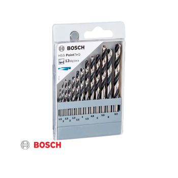Brocas para metal de 1.5 a 6.5 mm, 13 piezas