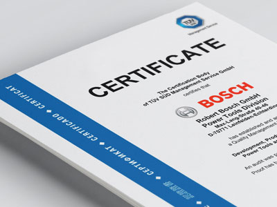 Certificado calidad bosch 3