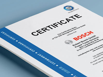 Certificado calidad bosch 4